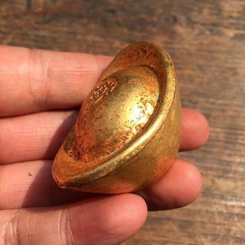 古代发财金币鎏金币金锭金元宝招财进宝小金锭仿古大清十帝金锭