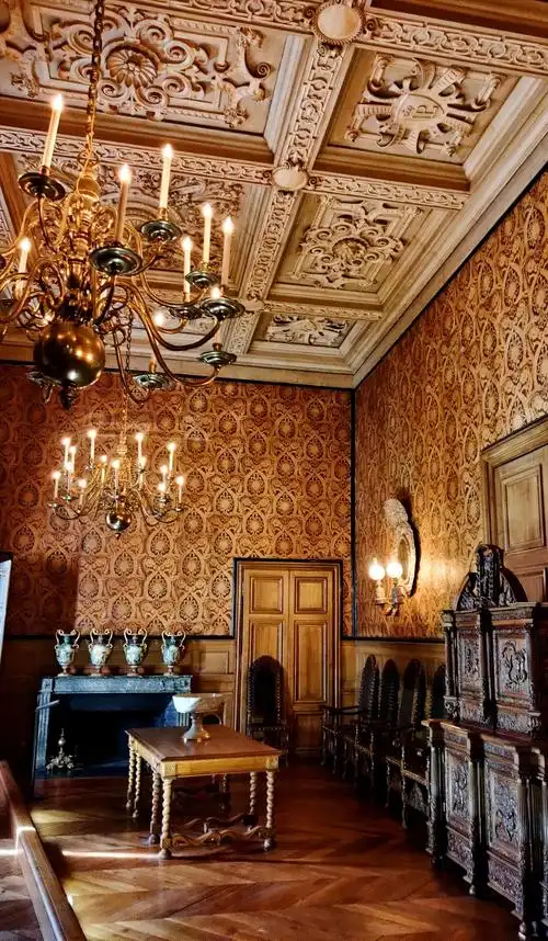 古色古香的中世纪房间.