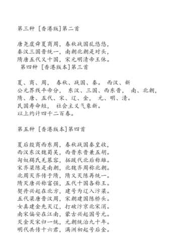 中国历史朝代歌歌谣.doc