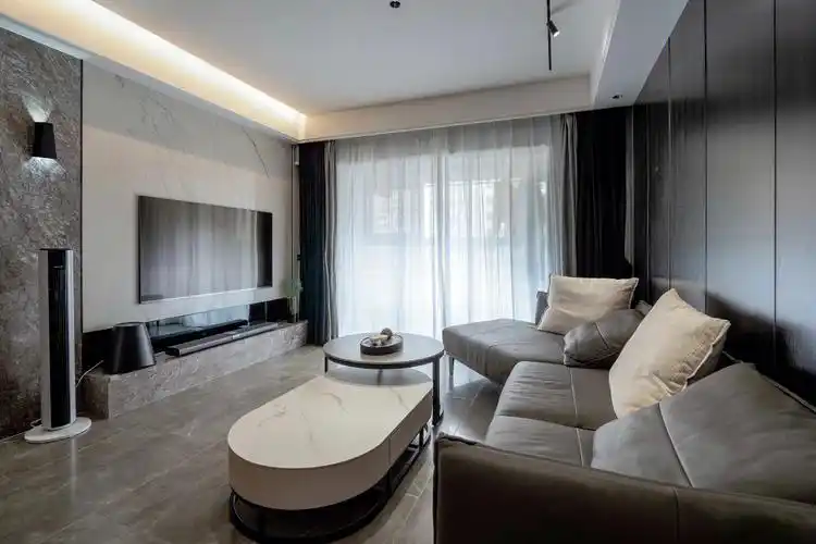 武汉装修效果图有质感的现代简约风100平米