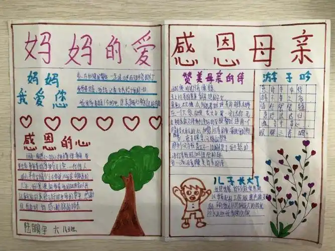 手抄报-给妈妈的爱