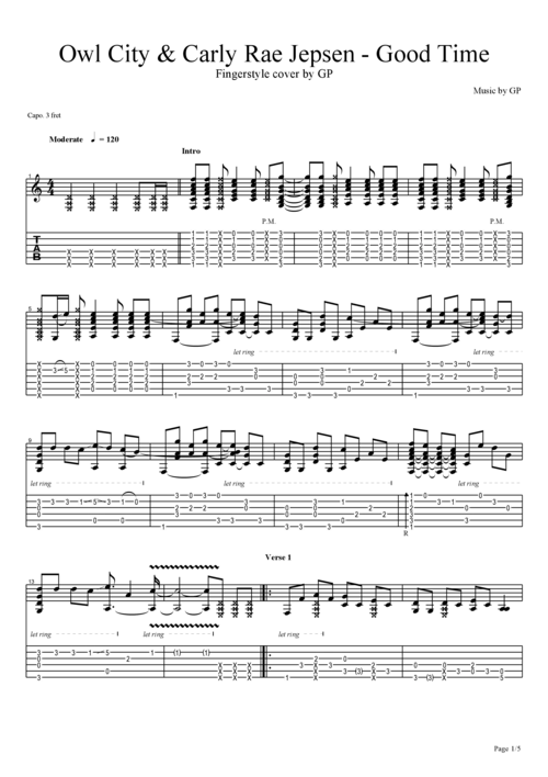 good time吉他谱1