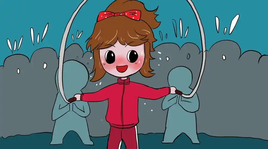 霖山老师教你画儿童文学插画:跳绳比赛