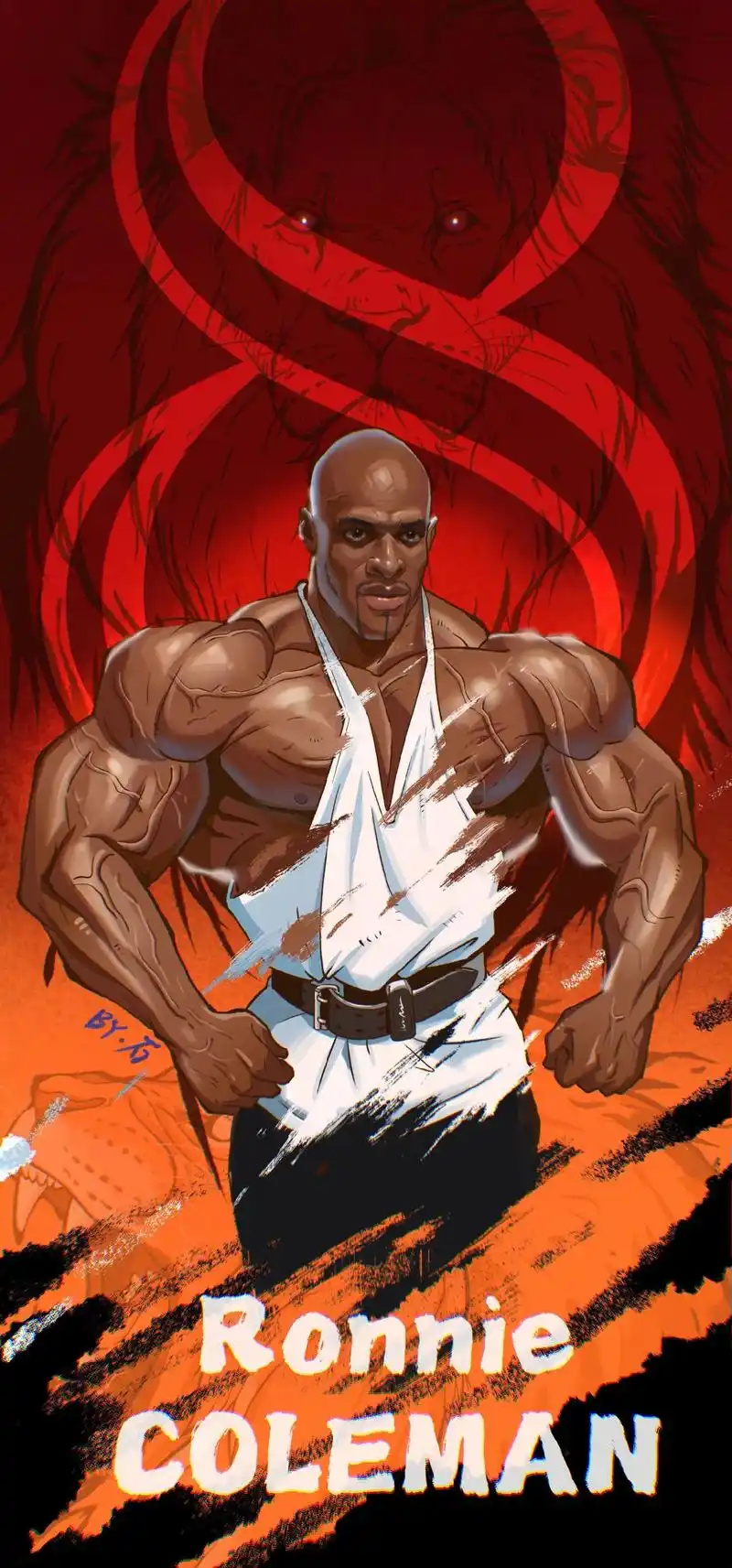 罗尼库尔曼双手合十造型壁纸