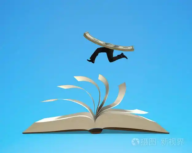 运行钱地翻动书页翻开的书