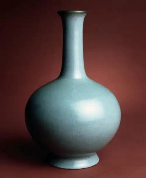 英国大维德基金会宋 汝窑天青釉瓶赏析