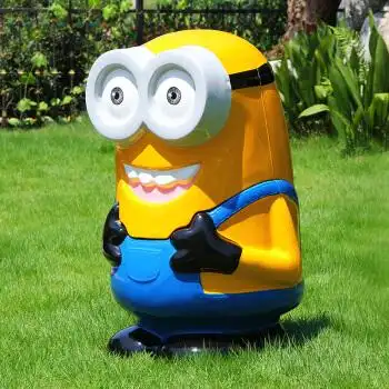 户外卡通垃圾桶幼儿园垃圾筒室外玻璃钢垃圾桶创意可爱大型果壳箱