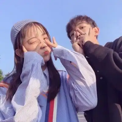 可爱小孩一对情头头像,情侣头像图片-回车桌面