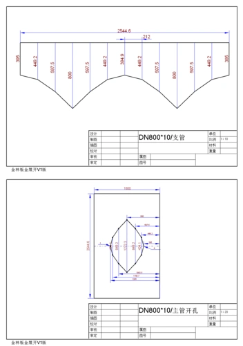 管路三通下料图