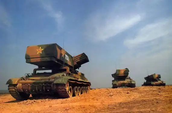 图文:中国89式122毫米机动火箭炮群