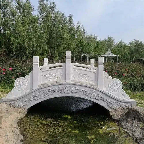石头小桥 庭院花园饭店室内公园流水石拱桥 石雕石桥-阿里巴巴