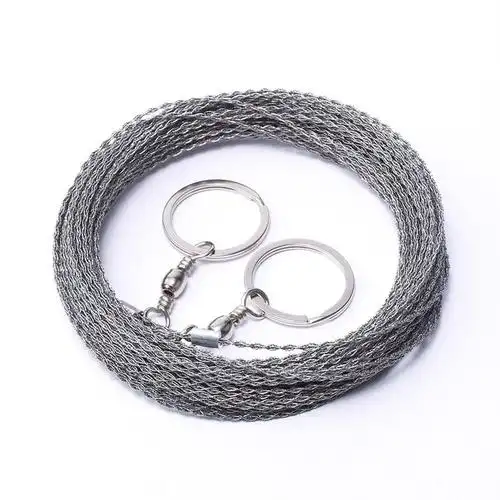 加粗 线锯手拉钢丝野外求生线锯手工户外链条锯便携迷你多功能锯条