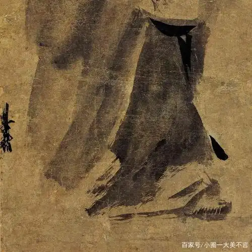 中国名画《泼墨仙人》梁楷