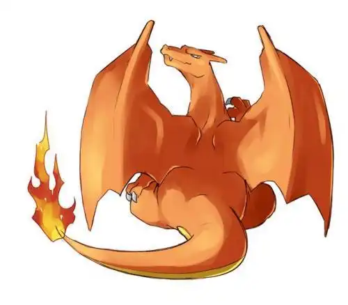 我的世界神奇宝贝喷火龙简笔画