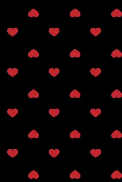 ざ 壁纸 づ 黑底小桃心