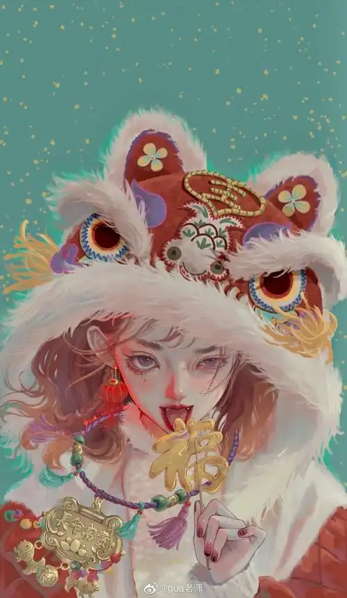 gua老师 国潮·十二生肖拟人·寅虎