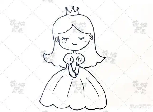 美少女涂色儿童填色本女孩绘画书包邮幼儿简笔画 公主卡通画人物可爱