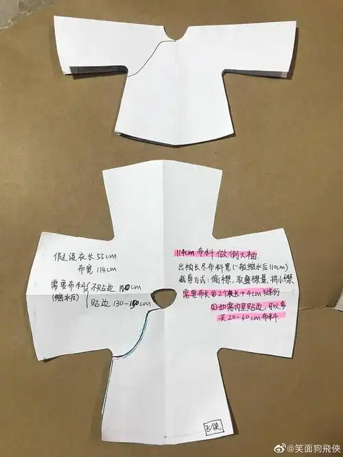 以倒大袖为例,娃穿旗袍应该是各类旗袍剪裁中最简单的,因为棉花娃娃是