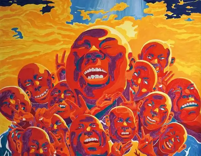 中国当代绘画艺术展作品欣赏之方力钧