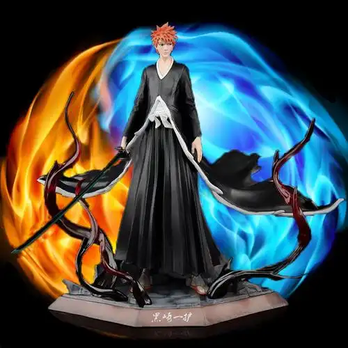 动漫 gk 死神 殿堂 黑崎一护 虚化 面具 双头雕 盒装手办模型摆件