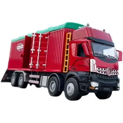 重型卡车仿真金属大货车物流运输车儿童玩具车摆件车模