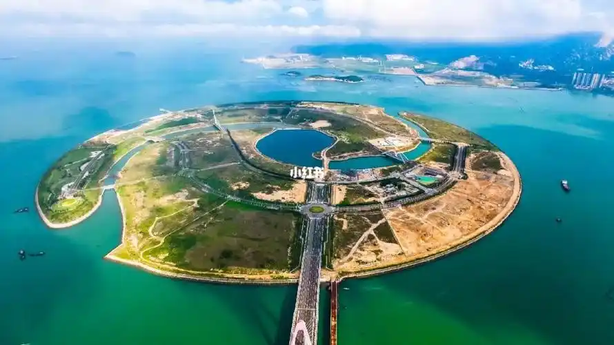 下的漳州港-双鱼岛俯瞰#漳州  #摄影  #航拍  #双鱼岛  #漳州双鱼岛