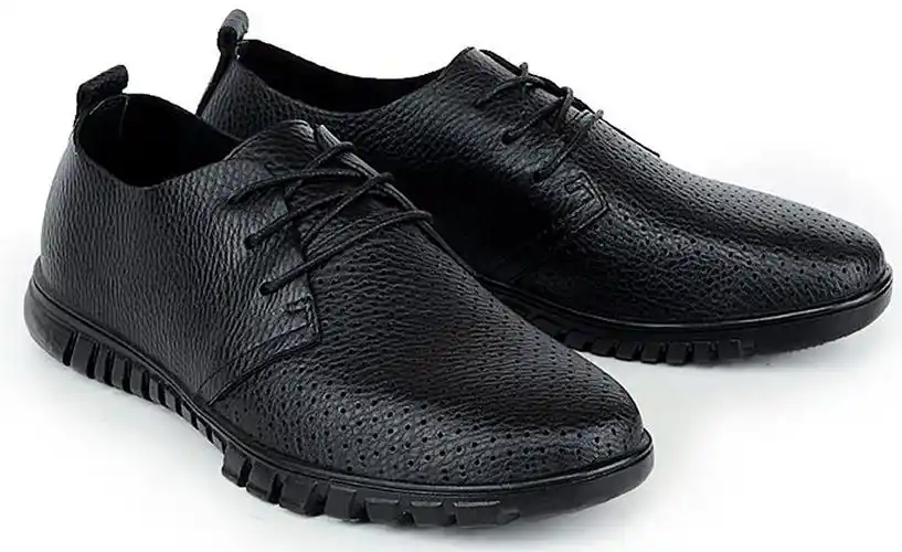 务杰 夏季新款商务休闲男皮鞋 真皮头层软皮套脚鞋 透气舒适品质鞋子