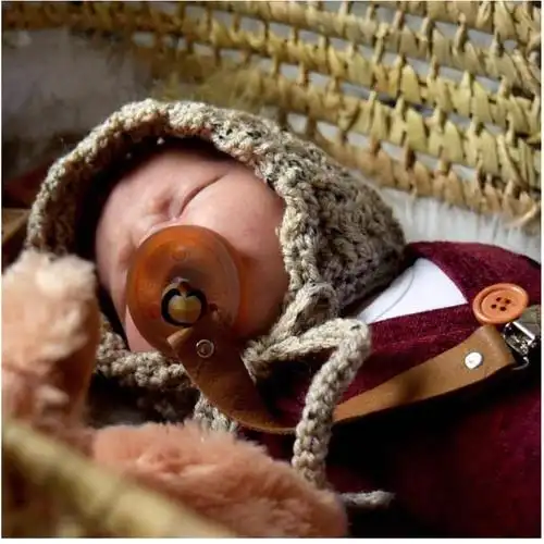 新款皮革宝宝奶嘴挂绳婴幼儿奶嘴夹挂件皮革奶嘴链可定制不含奶嘴