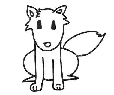 狼的简笔画简单又好看 - 简单简笔画