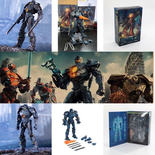 neca环太平洋机甲双刀危险流浪者7寸豪华版关节可动手办模型摆件