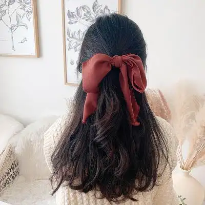 熙熙酱网红头顶蝴蝶结名媛风发饰