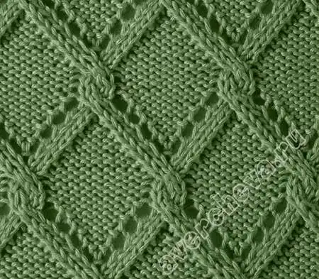 棒针菱形花样图解-编织人生移动门户