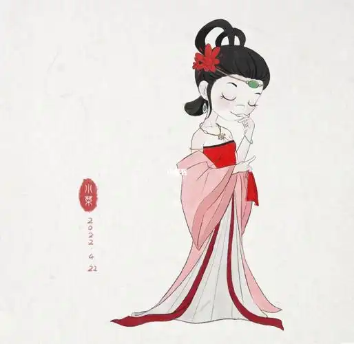 绘画日签秦可卿