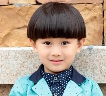 宝宝齐刘海发型图片儿童齐头帘发型图片