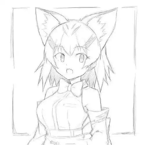 精品板绘线稿临摹图