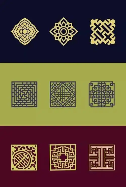 值得收藏的中国传统元素合集中国传统纹样美极了