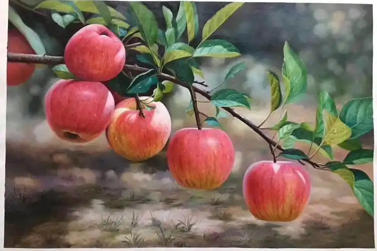 油画苹果