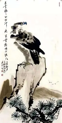 中美协画鹰名家-田志刚