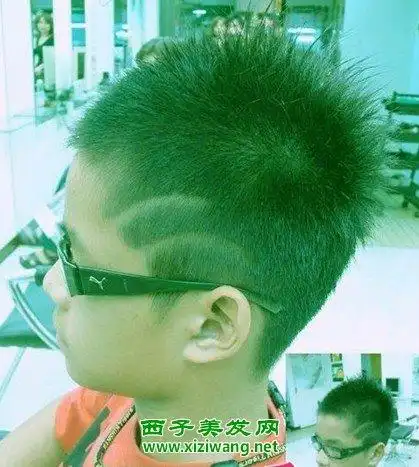 男童鲨鱼头发型图片_儿童发型_西子美发网