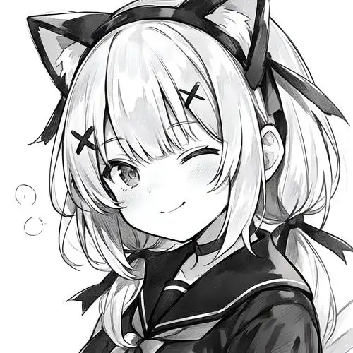 动漫黑白头像🖤️🤍️