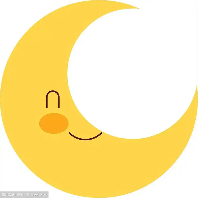 可爱的卡通月亮宝宝淋浴装饰