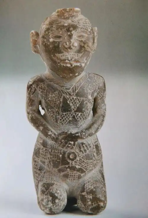 高古玉欣赏:战国玉跪人