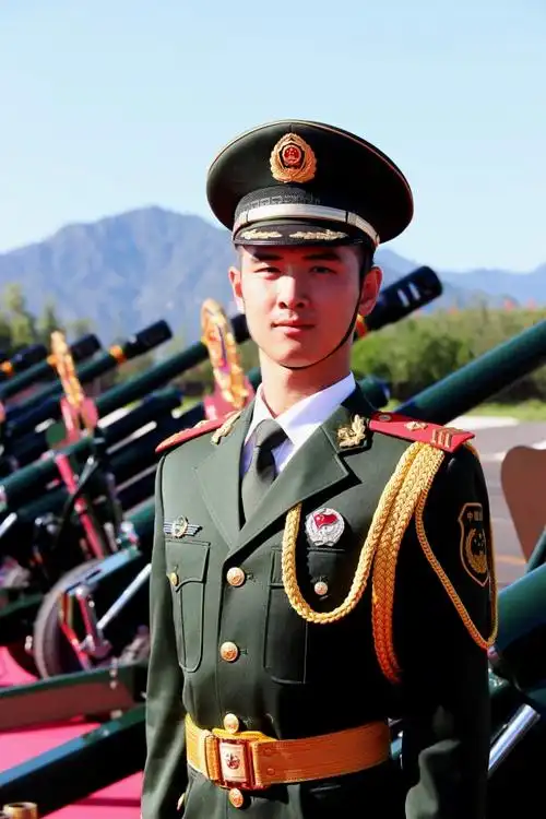 一波礼炮兵哥哥的写真武警北京总队九支队礼炮中队是我国唯一的一支