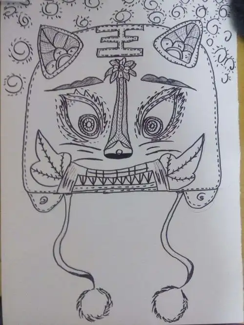 网课作品《虎头帽》