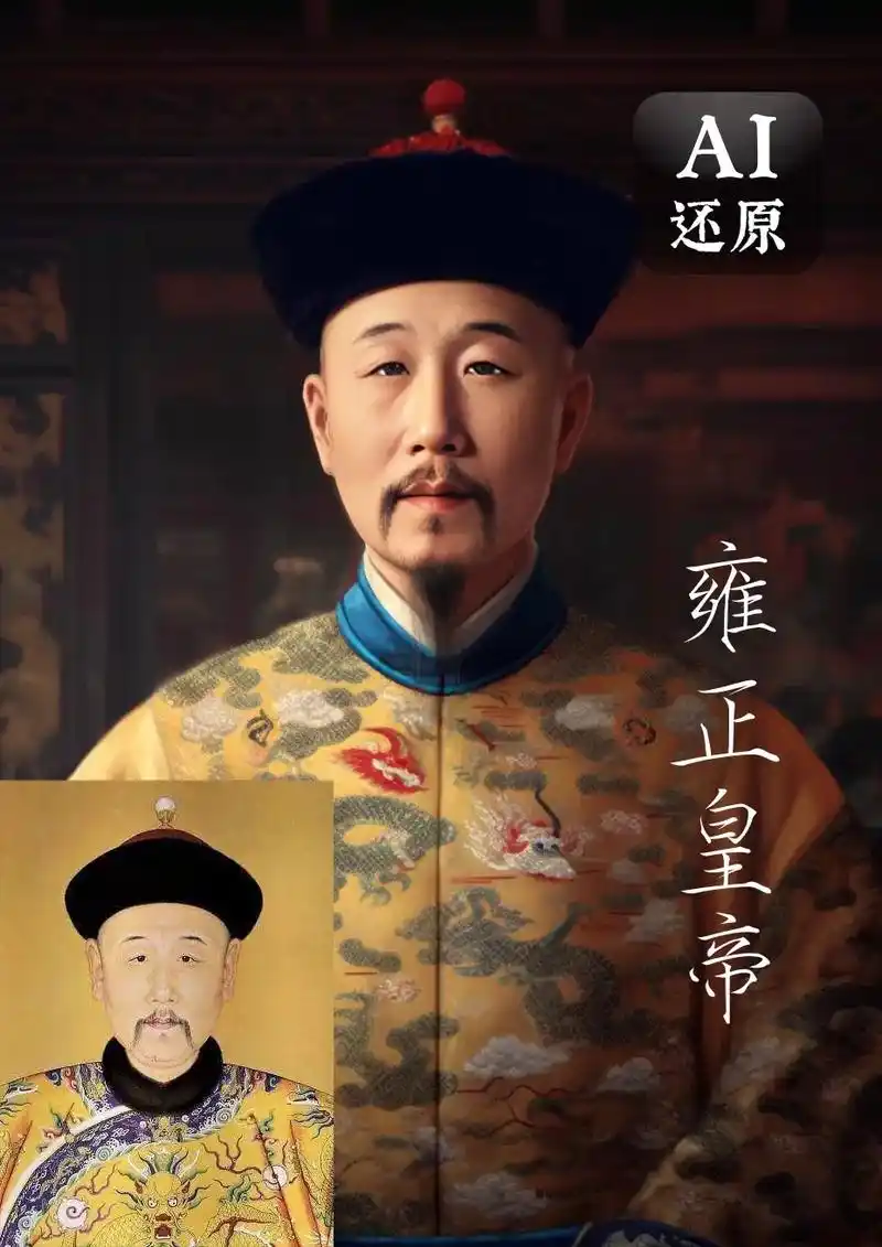 ai还原中国古人 | 雍正皇帝.清世宗爱新觉罗·胤禛(167 - 抖音