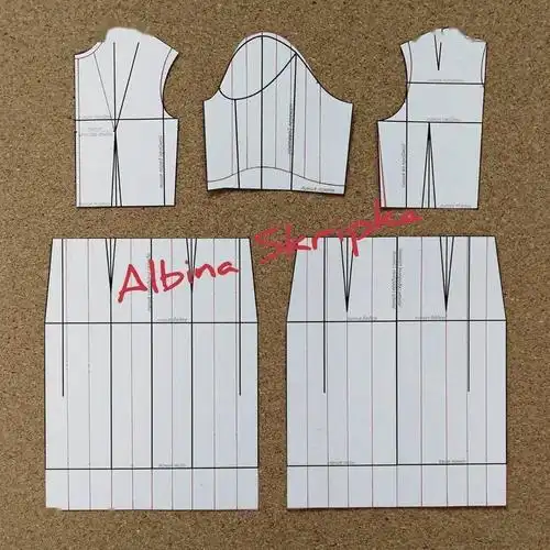 3款时尚连衣裙的纸样参考