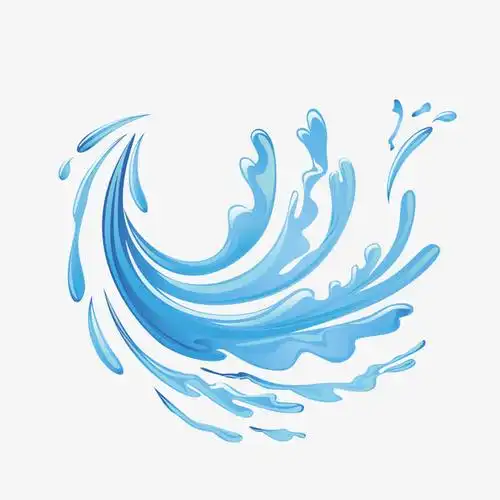 旋转飞溅水花装饰