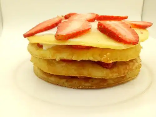 这个松饼当早餐口感松软清甜吃过都舔手指了