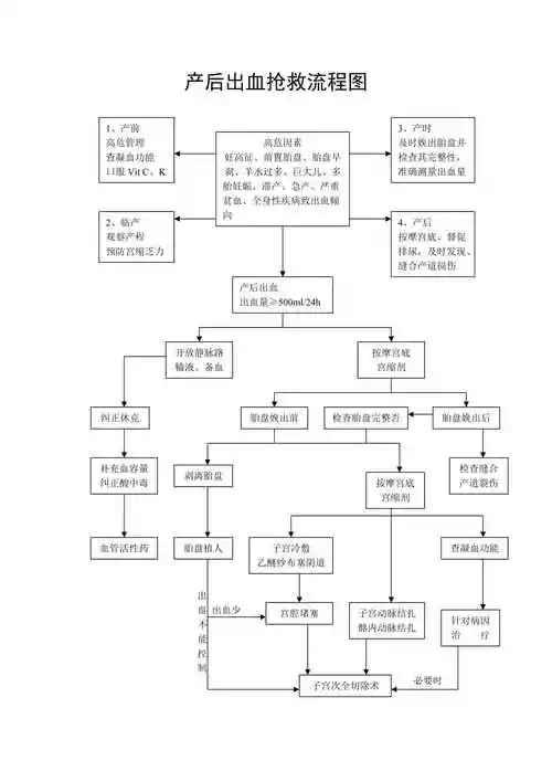 羊水栓塞子痫抢救流程图3页