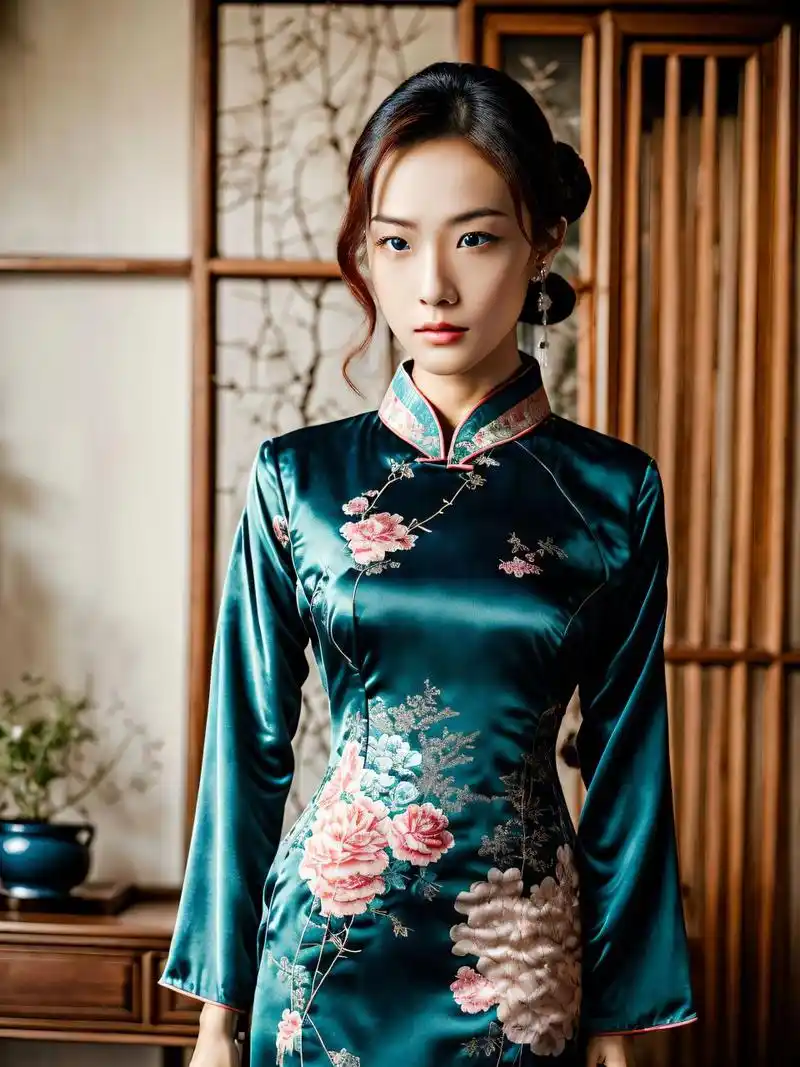 旗袍#    #国风#  #国风穿搭#  #国风主理人#  #美女#  #搭配